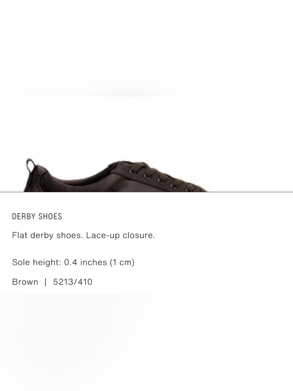 NWT ZARA Derby Satin Effect Lace up Sneakers Brown 9 40 - Picture 8 of 9